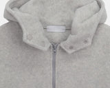 [Brushed Lining] Lao Fleece Two-Way Crop Adjust Hood Zip-Up