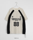 [unisex] Keyou Sporty Nylon Over Short Sleeve Tee