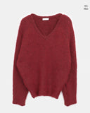 Asa V-neck Over Wool Knit