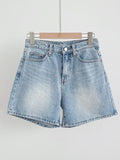 Slom Washing Denim Shorts