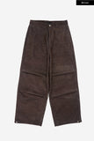 Purdue pintuck corduroy wide pants