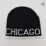 Zeta Lettering Color Matching Knit Beanie