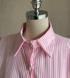 Mary Frill Stripe Shirt Long One Piece