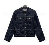Pose No Collar Non-Fade Denim Jacket