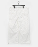 Letin flower pin tuck two-way wide pants