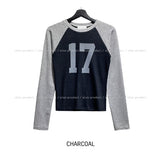 Seventeen raglan ribbed long sleeves