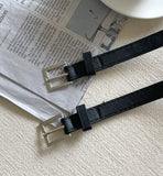 Cello Brushed Pleated Skirt Pants (Belt set)