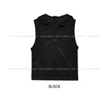 Bare Button Linen Hooded Sleeveless