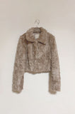 poodle crop fur jacket