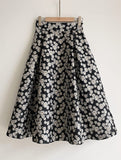 Daisy Jacquard Flare Skirt
