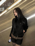Dark Suede Bodyfit Jacket
