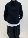 Hachi Knit Half zip-up jacket