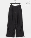 [UNISEX] Ranku Corduroy Rivet Parachute Two Way Pants