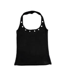 Terre Eyelet Halter Sleeveless
