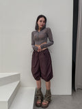 Elle see-through cropped hoodie