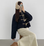 Teddy Bear Collar Winter Point Duffle Jacket