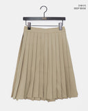 Lesha Pleated Midi Wide Skirt