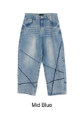 Neble Unbalanced Line Denim Pants