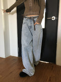 Leone Mega Balloon Fit Long Wide Denim Pants