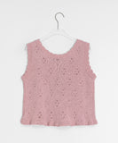 Enges Lace Summer Punching Knit Vest