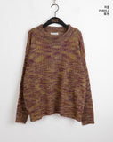 Hazel Mix Color Round Knit
