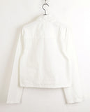 [MADE] Shanti Windbreaker Shirring Pleated Crop Long Sleeve Zip-Up