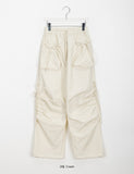 Yuhi string ribbon pocket banding pants