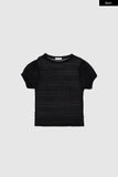 Viola wrinkle see-through T-shirt