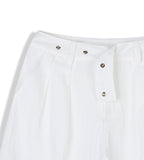 Wrap Snap Hidden Button Wide Slacks