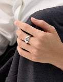 Plump Twist Silver Ring