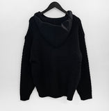 let over hooded knit