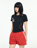W Nylon Track Shorts