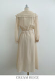 Hes Sailor Tie Flare Long One Piece