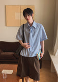[PLAN MADE/MADE] Infold ST Tie Short Sleeve Shirt