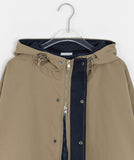 [unisex] Orwell color matching hood field jacket