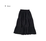 Roit Check Frill Long Banding Skirt