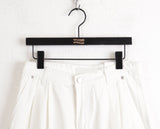 Viant two pin tuck slab cotton long wide pants