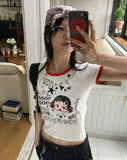 BOOM RINGER CROP T