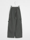 Chesiken Nylon Cargo Wide Pants