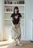Miyucat Crop Short Sleeve Tee