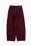 Heavy warm corduroy wide pants