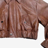 Martina Leather Jacket + Pleated Skirt Set