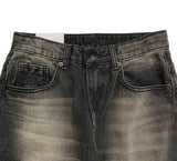 Doble washing denim wide pants