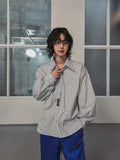 [LANARCH] Eckley Stripe Tie Shirt