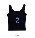 Didi numbering crop sleeveless