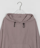 Mayde String Nylon Crop Hoodie