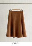 Lacey Suede Flared Skirt