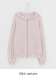 [unisex] Shikyo Waffle Two-Way Over Hood Zip-Up