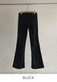 Want brushed black bootcut pants