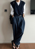 block knitted vest